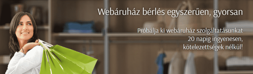 Webshop bérlés egyszerűen
