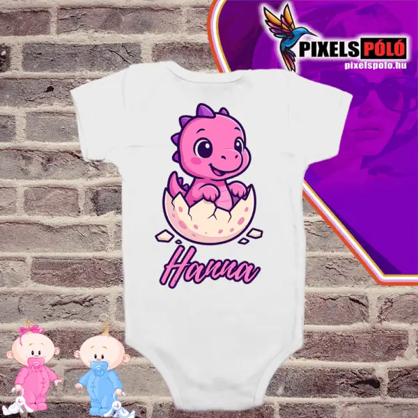 Egyedi baba body nyomtatás a Pixelspolo.hu kínálatában